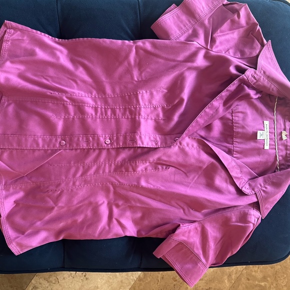 Banana Republic Fuchsia Button-Up Shirt - Picture 1 of 6